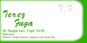 terez fuga business card